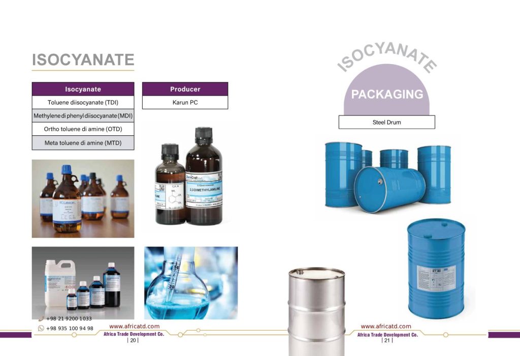 Field Value Product Methylene diphenyl diisocyanate (MDI) Producer Karun PC Packaging Steel Drum